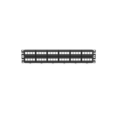 Panel de Parcheo Modular Keystone (Sin Conectores), de 48 Puertos, Identificación con Etiqueta Adhesiva, 2UR  NKFP48Y