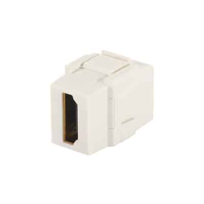 Módulo Acoplador HDMI 2.0, Hembra a Hembra Tipo-A, Categoría 2, Keystone, Color Blanco  NKHDMIWH