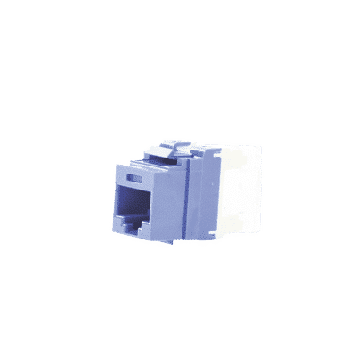 Conector Jack Estilo 110 (de Impacto), Tipo Keystone, Categoría 5e, de 8 posiciones y 8 cables, Color Azul   NKP5E88MBU