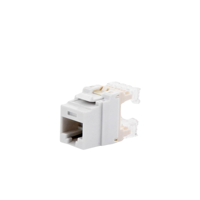 Conector Jack Estilo 110 (de Impacto), Tipo Keystone, Categoría 5e, de 8 posiciones y 8 cables, Color Blanco NKP5E88MWH