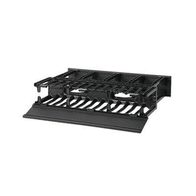 Organizador de Cables Horizontal NetManager de Alta Densidad, Doble (Frontal y Posterior), Para Rack de 19in, 2UR  NM2