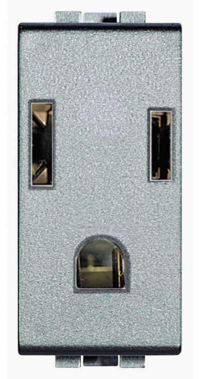 TOMA CORRIENTE POLAR/ATER 2P+TC/PROTEC TECH 1MOD 15A127/277V - NT4129