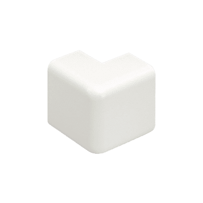 Esquinero exterior, para uso con canaleta LD10, material ABS, Color Blanco Mate  OCF10IW-X