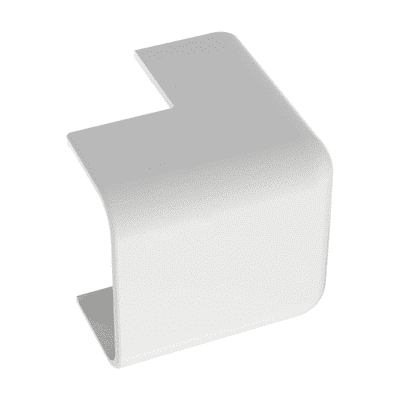 Esquinero exterior, para uso con canaleta LD10, material ABS, Color Blanco  OCF10WH-X