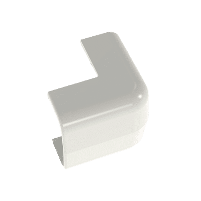 Esquinero exterior, para uso con canaleta LD5, material ABS, Color Blanco Mate  OCF5IW-E