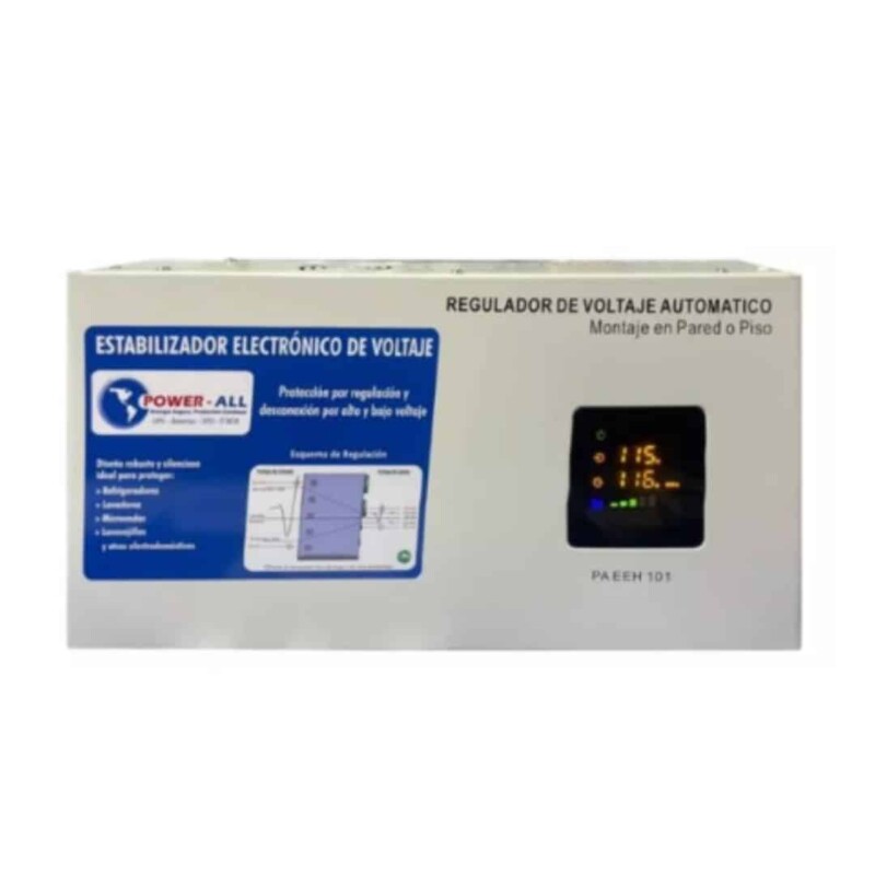 Regulador BiVoltaje Power-All 3KVA Entrada 120 VAC, Salida 120/220 VAC PA EMB 103P