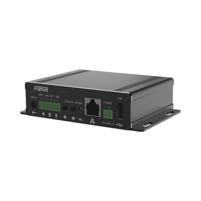 PA3F, Gateway SIP/VoIP, para voceo o intercomunicación, 30W, 3.5mm y USB