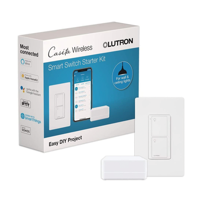 (Caseta Wireless) Kit Hub controlador, interruptor On/Off y placa. : PBDGPKG1WS