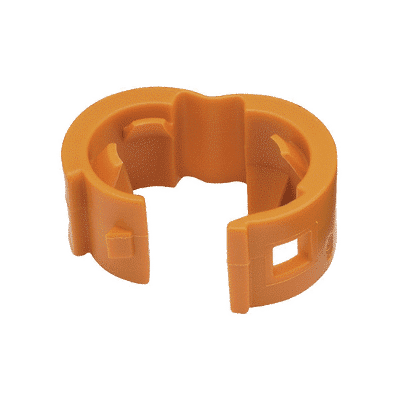 Kit de 25 Clips de Identificación Para Patch Cords, Compatible con Diámetros de 4.7 a 7.8 mm,  Color Naranja  PCBANDOR-Q