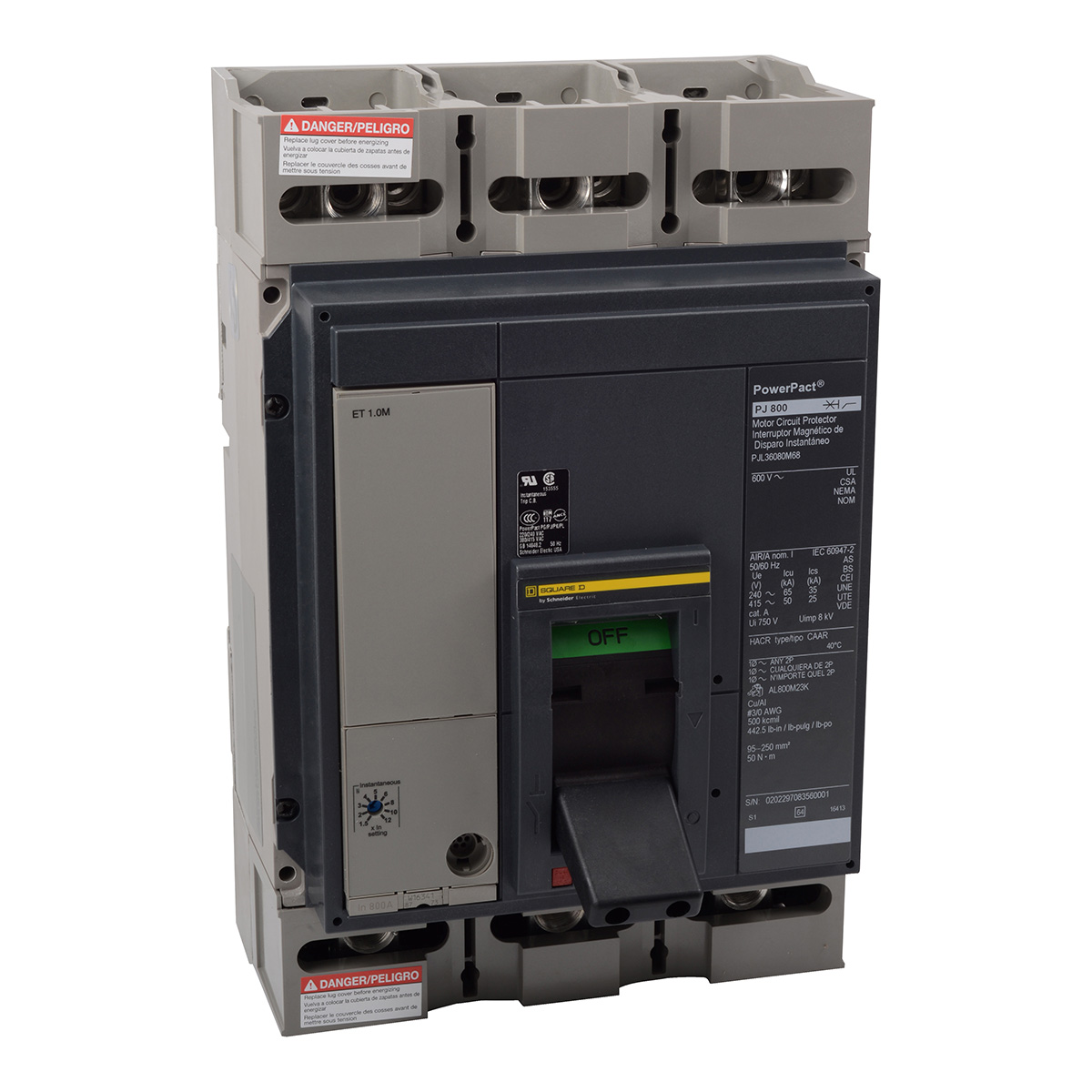 PJL INT. TERMOMAGNETICO 3P 1200A 600V 65KA PJL36120U41A | Humberto Chacon PJL INT. TERMOMAGNETICO 3P 1200A 600V 65KA PJL36120U41A