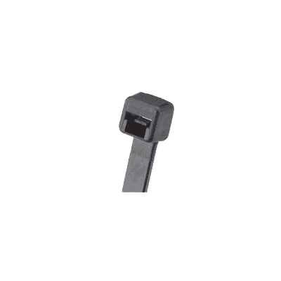 Cincho de Nylon 6.6 Pan-Ty™, 142mm largo x 2.5mm ancho, Color Negro, Exterior Resistente a Rayos UV, Paquete de 1000pz  PLT1.5M-M0