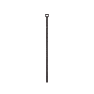 Cincho de Nylon 6.6 de Bloqueo, 203 mm largo x 2.5mm ancho, Color Negro, Exterior Resistente a Rayos UV, Paquete de 100pz  PLT2M-C0