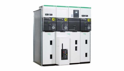 SECCIÓN CON INTERRUPTOR PRINCIPAL SF1 CON SF6 Y RELEVADOR DE PROTECCIONES VIP 400 PARA SUBESTACIÓN SM6 EN 23 KV, NEMA 1, 3 F, 4 H.  SM624DM1ASFSM20