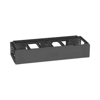 Organizador de Cables Horizontal PatchRunner™, Sencillo (Solo Frontal), Para Rack de 19in, 2UR PR2HF2