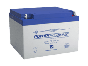 Batería 12V, 26AH, Para Respaldo, Tecnologías AGM/VRLA, 5 Años Vida Útil, Terminales M5, Reconocida UL    PS-12260-M5