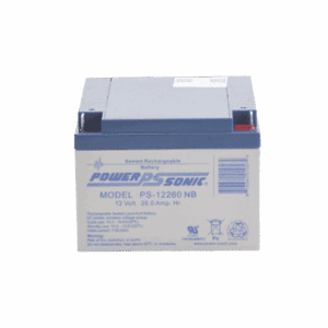 Batería 12V, 26AH, Para Respaldo, Tecnologías AGM/VRLA, 5 Años Vida Útil, Terminales NB, Reconocida UL    PS-12260-NB