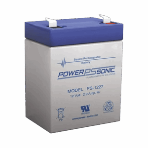 Batería 12V, 2.9AH, Para Respaldo, Tecnologías AGM/VRLA, 5 Años Vida Útil, Terminales F1, Reconocida UL     PS-1227-F1