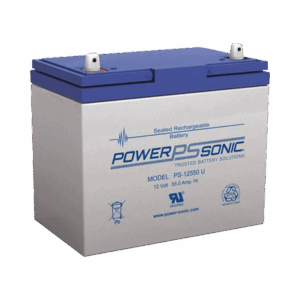 Batería 12V, 55AH, Para Respaldo, Tecnologías AGM/VRLA, 5 Años Vida Útil, Terminales U, Reconocida UL   PS-12550U