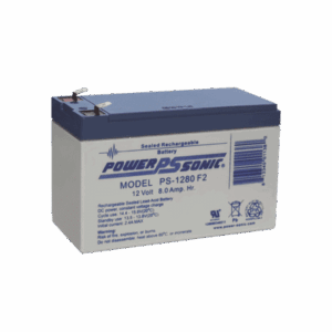 Batería 12V, 8AH, Para Respaldo, Tecnologías AGM/VRLA, 5 Años Vida Útil, Terminales F2, Reconocida UL    PS-1280-F2