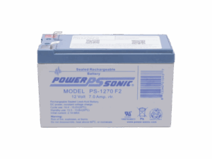 Batería 12V, 7AH, Para Respaldo, Tecnologías AGM/VRLA, 5 Años Vida Útil, Terminales F2, Reconocida UL   PS-1270-F2