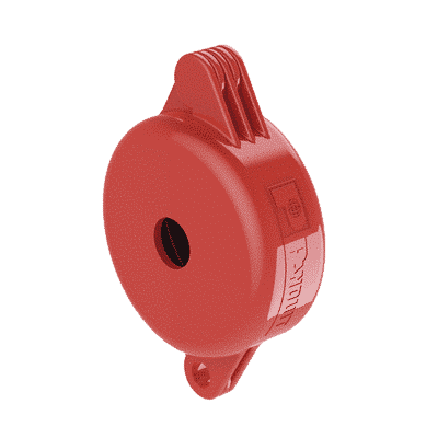 Dispositivo de Bloqueo LOTO para Válvulas de Compuerta, para Diámetros de 1" a 3", Color Rojo  PSL-V2A