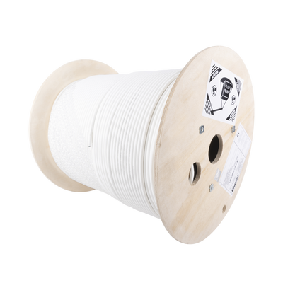 Bobina de Cable Blindado S/FTP de 4 pares, Cat7, Inmune a Ruido e Interferencias, LSZH (Bajo humo, Cero Halógenos), Color Blanco, Bobina de 500 m  PSL7004WH-CED