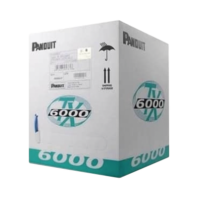 Bobina de Cable UTP 305 m. de Cobre, TX6000™ PanNet, Reelex, Blanco, Categoría 6 Mejorado (23 AWG), PVC (CM), de 4 pares PUC6004WH-FE