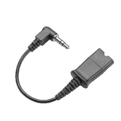 QD-3.5mm-01, Cable QD tipo Poly a 3.5mm para teléfonos IP, análogos y celulares