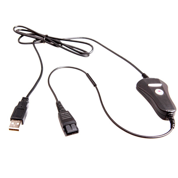 QD-USB-01, Cable adaptador QD tipo Poly a USB A para Soft Phone o Skype, Compatible con Poly | Humberto Chacon