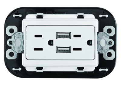 TOMA CORR DUPLEX 2P+T 2 USB 3 - QZ4028USBCC6