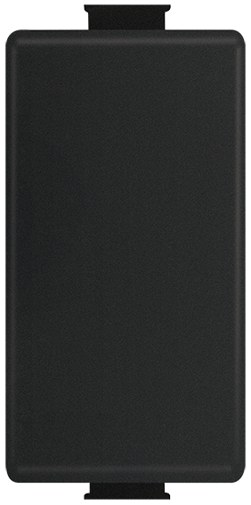 TAPÓN CIEGO 1 MÓD. NEGRO MATE - QZ5000B