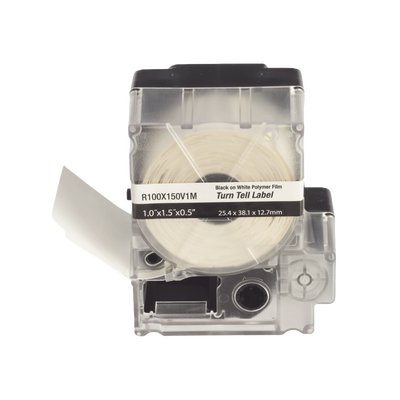 Casete de 100 Etiquetas Autolaminadas Turn-Tell, Con Rotación para Mejor Visibilidad, para Cables de Redes de Cobre o Fibra Óptica, de 5.5 a 7.1 mm de Diámetro R100X150V1M | Humberto Chacon Casete de 100 Etiquetas Autolaminadas Turn-Tell, Con Rotación para Mejor Visibilidad, para Cables de Redes de Cobre o Fibra Óptica, de 5.5 a 7.1 mm de Diámetro R100X150V1M