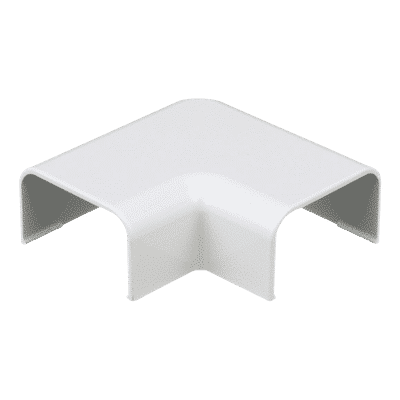Conexión en ángulo recto "L", para uso con canaleta LD10, material ABS, Color Blanco  RAF10WH-X