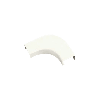 Curva de radio controlado, para uso con canaleta LD3, material ABS, Color Blanco Mate  RAFC3IW-X