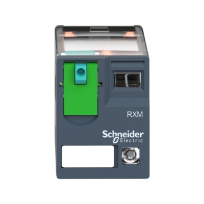 Relevador miniatura enchufable, 12V. RXM2AB2JD Schneider Electric  RXM2AB2JD