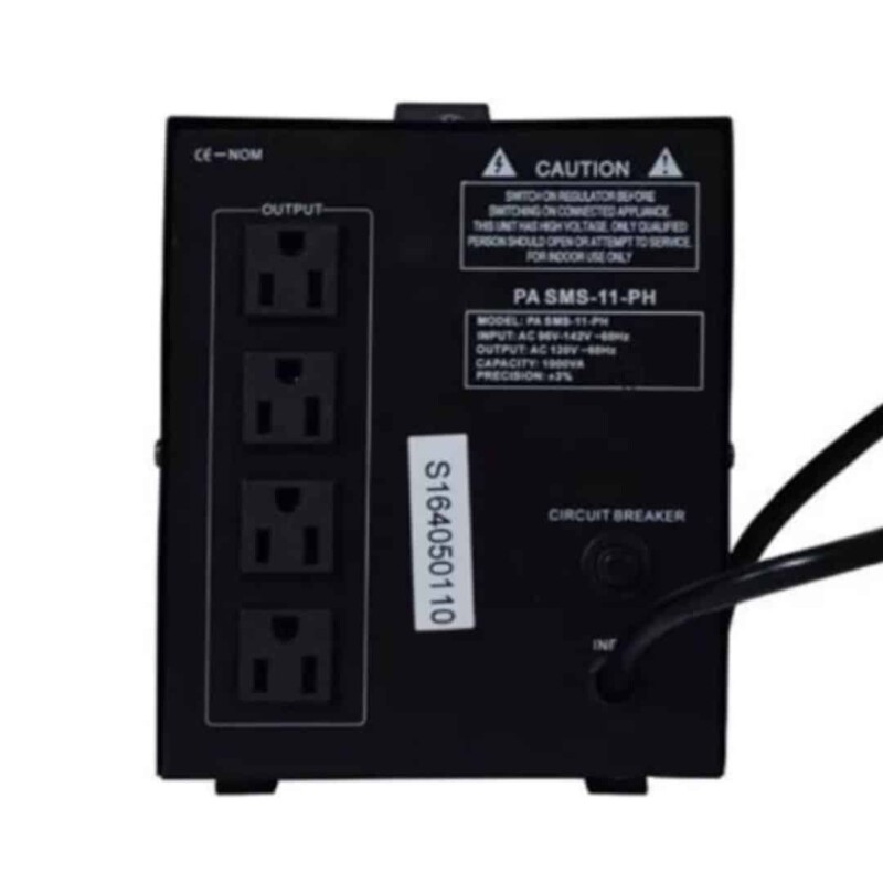 Regulador Power-All  con Servomotor  1KVA 120V PA SMS 101P - Image 3