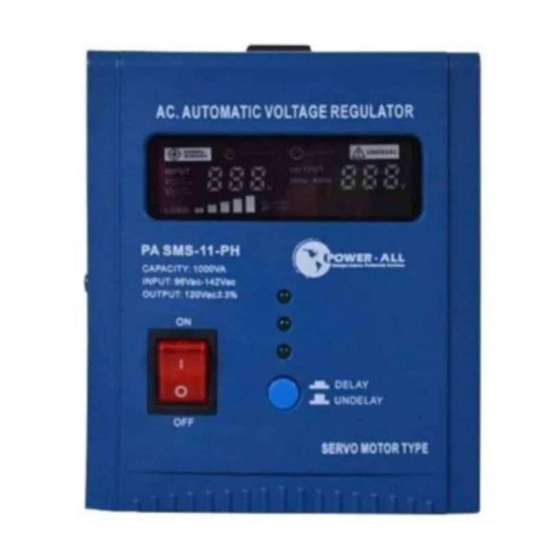 Regulador Power-All  con Servomotor  1KVA 120V PA SMS 101P