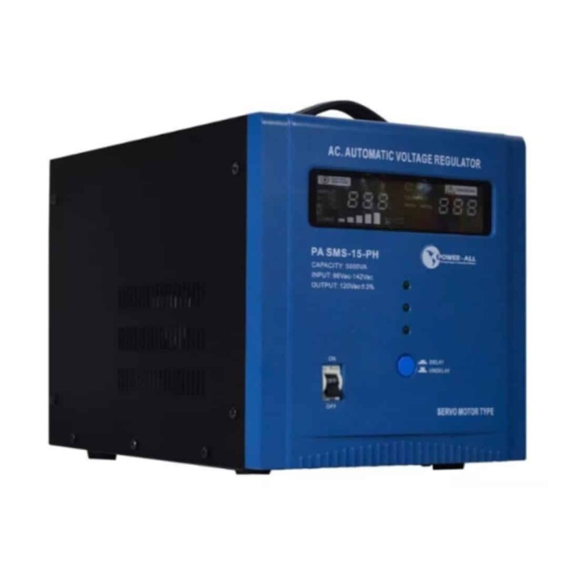 Regulador Power-All  con Servomotor  5KVA 120V PA SMS 105P - Image 2