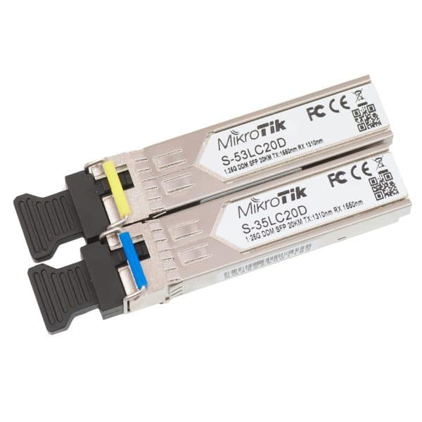 S-3553LC20D, Kit transceptores MiniGbic SFP 1.25G, LC, Fibra MM, DDMI, 20 Kms | Humberto Chacon