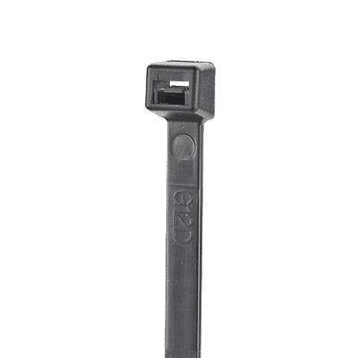 Cincho de Nylon 6.6 StrongHold™, 300mm largo x 3.6mm ancho, Color Negro, Exterior Resistente a Rayos UV, Paquete de 100pz  S12-40-C0
