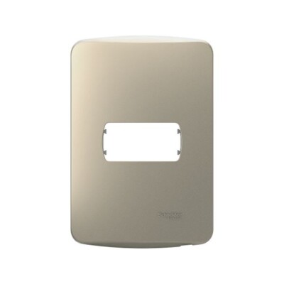 PLACA DE 1 MÓDULO + SOPORTE, SALSA GOLD, S3D27210 SCHNEIDER ELECTRIC