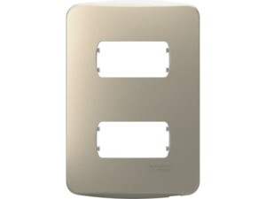 PLACA DE 2 MÓDULOS + SOPORTE, SALSA GOLD, S3D27220 SCHNEIDER ELECTRIC