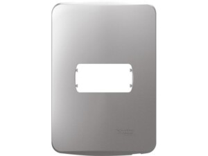 PLACA DE 1 MÓDULO + SOPORTE, SALSA SILVER, S3P27210 SCHNEIDER ELECTRIC