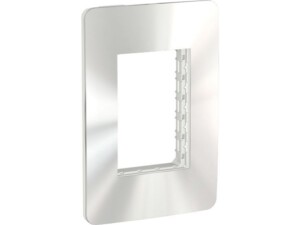 PLACA + SOPORTE, 3 MÓDULOS, ORION CROMO, S737103425 SCHNEIDER ELECTRIC