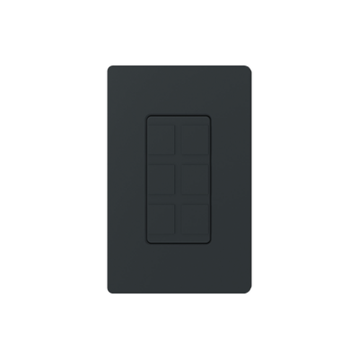 Placa de 6 puertos, color negro night.: SC6PFMN