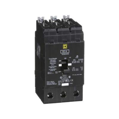 Interruptor Atornillable marco E-3P 50 A 480/277 Vca 18/25kA EDB34050