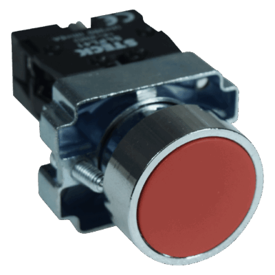 BOTÓN PUL METÁLICO ROJO 22.5 MM Ø SLMRN1