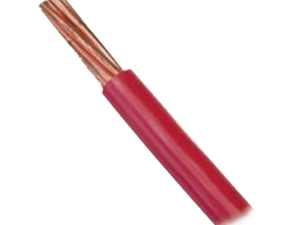 Cable Eléctrico 10 awg  color rojo,Conductor de cobre suave cableado. Aislamiento de PVC, auto extinguible. BOBINA 100 MTS: SLY-304-RED/100