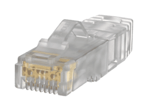 Plug RJ45 Cat6A, Para Cable UTP de Calibre 26 AWG, Chapado en Oro de 50 micras, Paquete de 100 piezas  SP6X88SD-C