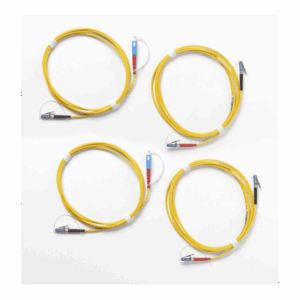 Kit de Cables de Referencia de Comprobación Monomodo CertiFiber® Pro, Para Fibras con Conectores LC (2 SC/LC Metálico, 2 LC/LC Metálico), de 2 Metros  SRC-9-SCLC-KIT-M